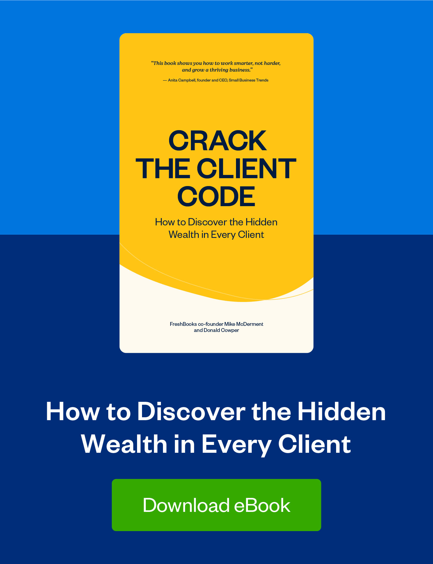 crack the client code ebook ad