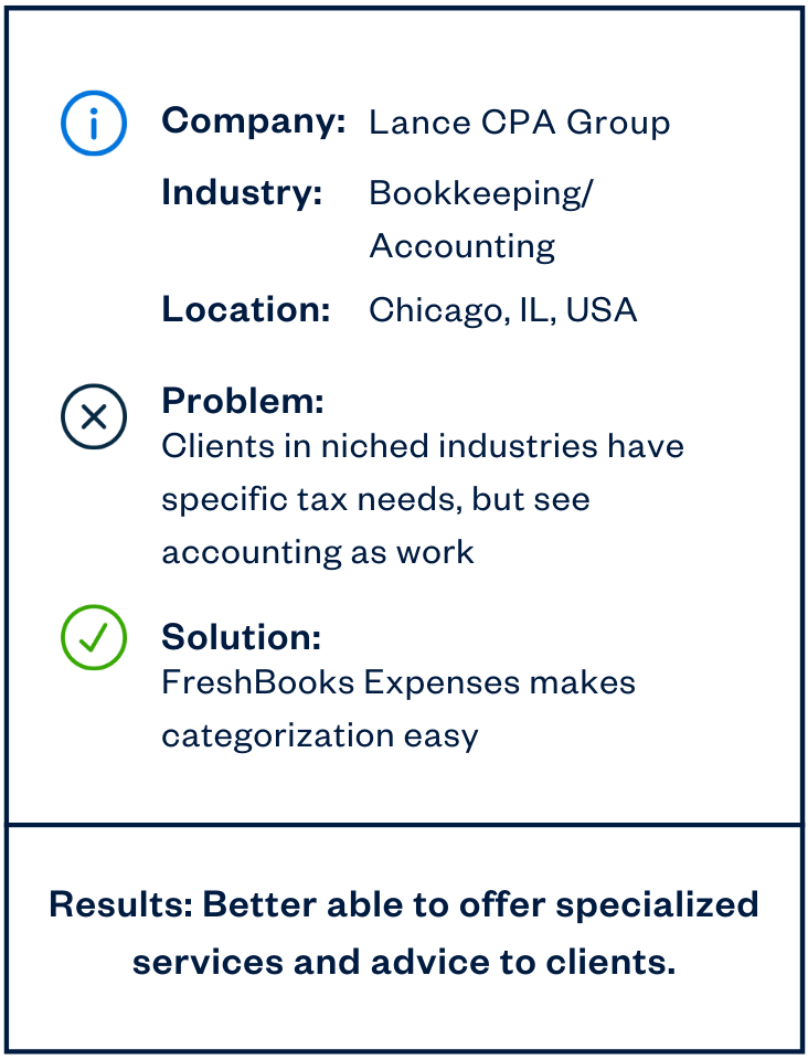 case study highlights - The Information Collective x FreshBooks
