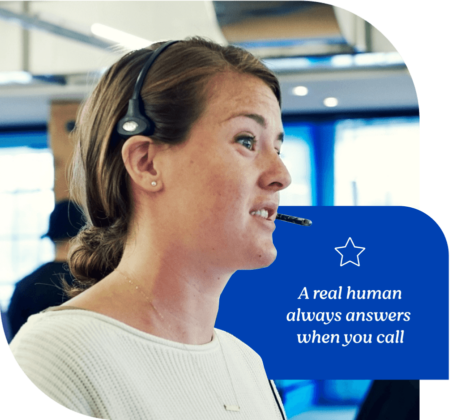 a customer support rockstar answering the phone