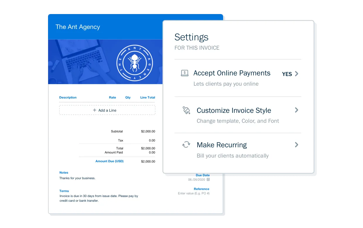 carousel invoicing